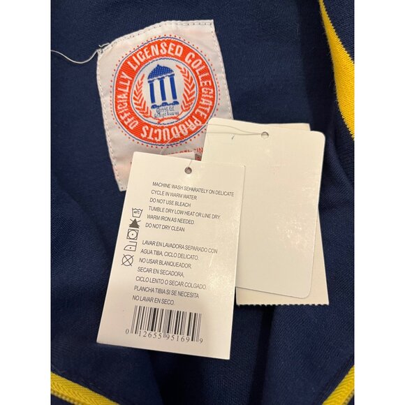 University Of Michigan Wolverines Track Jacket M Stripe Rib Officially Licensed - Picture 7 of 9